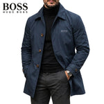 Button Front Collared Coat
