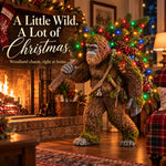 Lighted Woodland Bigfoot Christmas Porch Decor