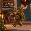 Lighted Woodland Bigfoot Christmas Porch Decor