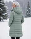 Fleece Lined Quilted Coat