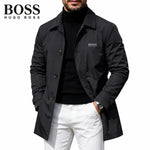 Button Front Collared Coat