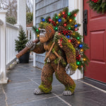 Lighted Woodland Bigfoot Christmas Porch Decor