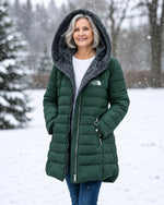 Fleece Lined Quilted Coat