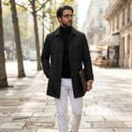 Button Front Collared Coat