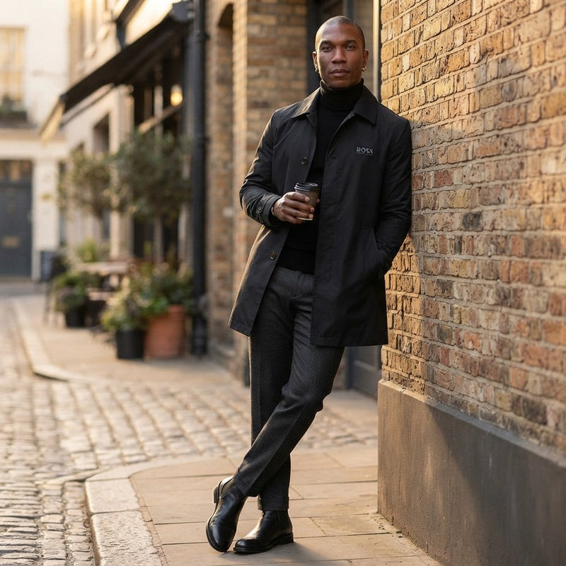 Button Front Collared Coat